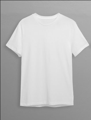 Белая футболка сток